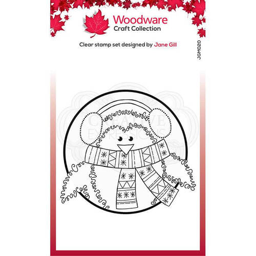 Woodware Clear Stamps - Festive Fuzzies - Mini Penguin (3.8in x 2.6in)