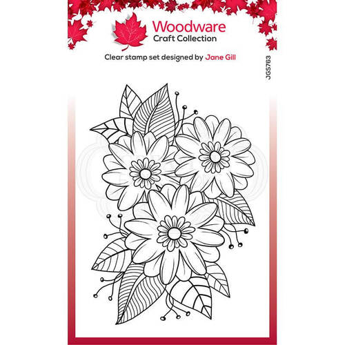 Woodware Clear Stamps 4"X6" - Passion Flower