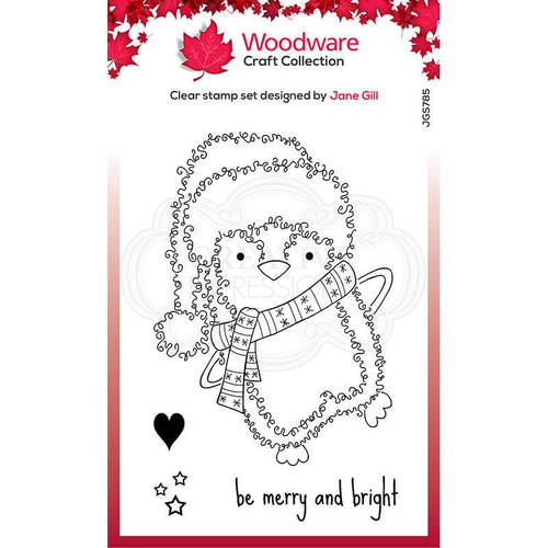 Woodware Clear Stamps - Festive Fuzzies - Penguin (4in x 6in)