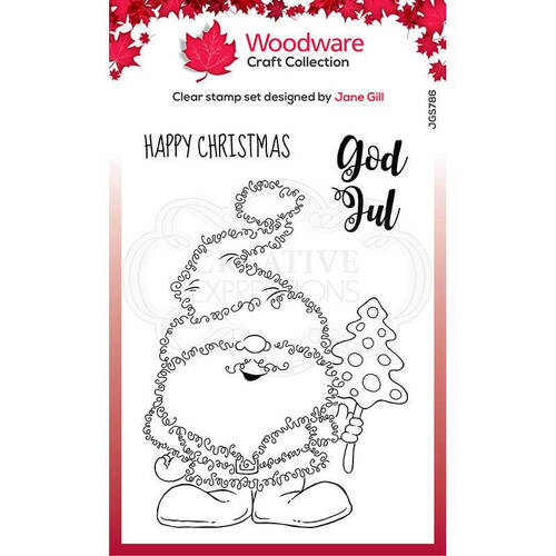 Woodware Clear Stamps - Festive Fuzzies - Mr Tomte (4in x 6in)
