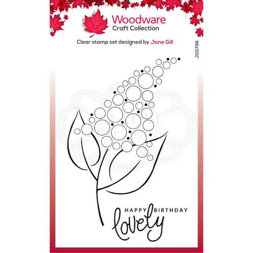 Woodware Clear Stamp Singles Bubble Bloom - Fizzie (4in x 6in)