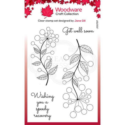 Woodware Clear Stamp Singles Bubble Bloom - Abbie (4in x 6in)