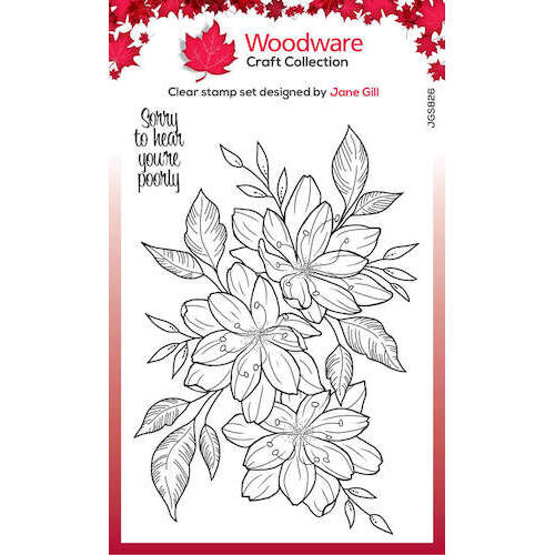 Woodware Clear Stamps - Clematis Trio (4in x 6in)