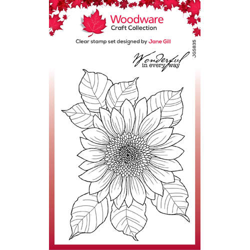 Woodware Clear Stamps - Sunflower Rays (4in x 6in)