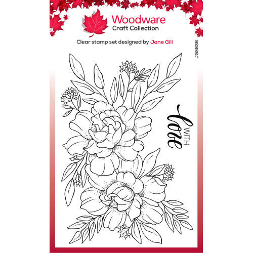 Woodware Clear Stamps - Roses With Love (4in x 6in)
