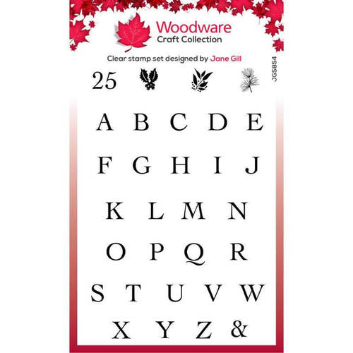 Woodware Clear Stamps Singles - Alphabet Tiles (4in x 6in)