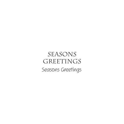Woodware Clear Stamp Singles - Seasons Greetings (1.5in x 3in)