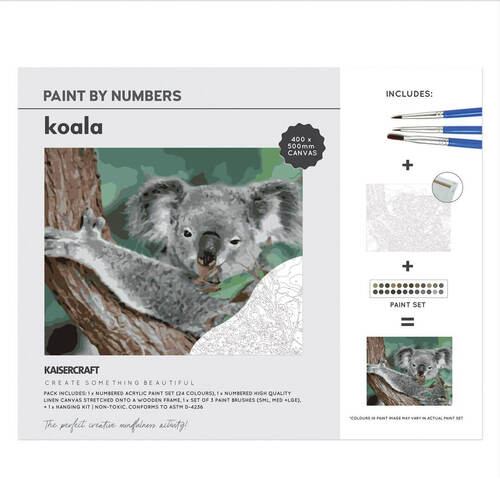 Kaisercraft Paint By Numbers 40x50cm - Koala CA235