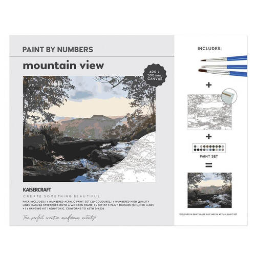 Kaisercraft Paint By Numbers 40x50cm - Mountain View CA236