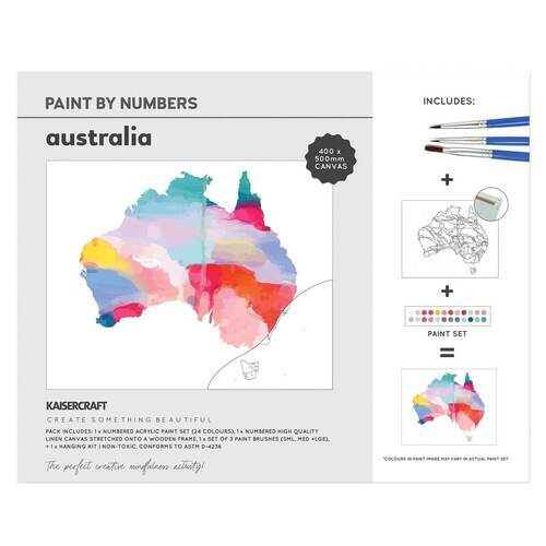 Kaisercraft Paint By Numbers 40x50cm - Australia CA237