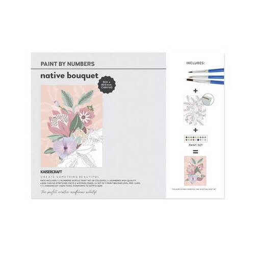 Kaisercraft Paint By Numbers 30x40cm - Native Bouquet CA248