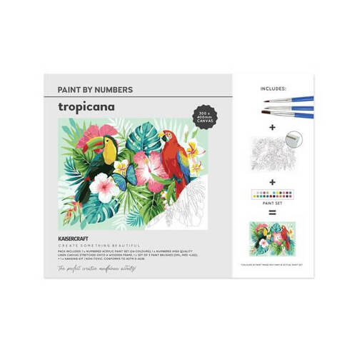 Kaisercraft Paint By Numbers 30x40cm - Tropicana CA252