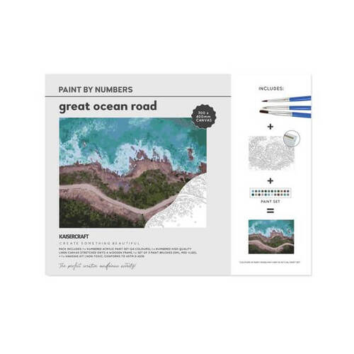 Kaisercraft Paint By Numbers Kit 30x40 - Great Ocean Road CA265