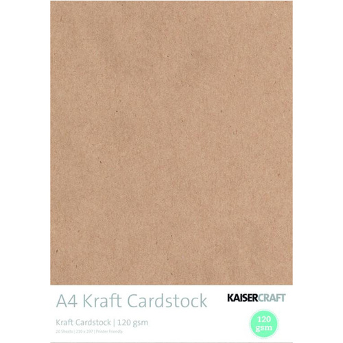 Kaisercraft Krafts 120 gsm A4 Cardstock 20 Sheets CB156