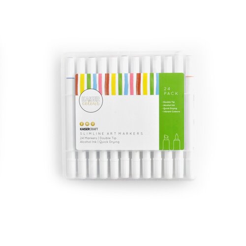 Kaisercolour Slimline Art Markers 24pk CL416