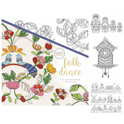 Kaisercraft Colouring Book - Folk Dance CL515
