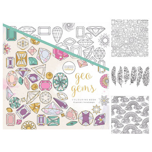 Kaisercraft Colouring Book - Geo Gems CL532