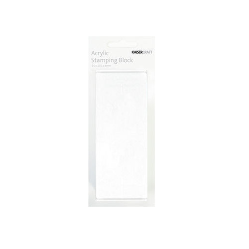 Kaisercraft Clear Acrylic Stamping Block 55x135mm CS214