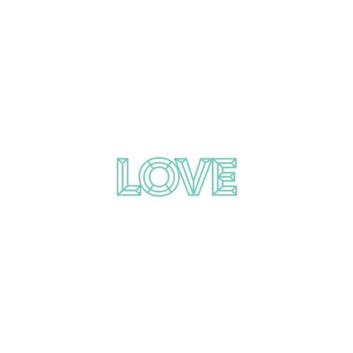 Kaisercraft Dies - Geo Love Words DD3320