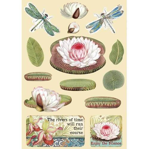 Stamperia Wooden Shapes A5 - Water Lily, Amazonia KLSP094