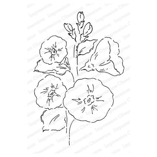 Impression Obsession Cling Stamp - Hollyhock L20918