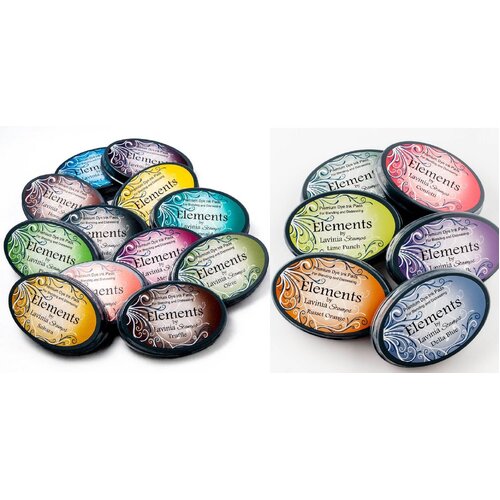 Lavinia Elements Premium Dye Ink Pads - 10-Colour Bundle