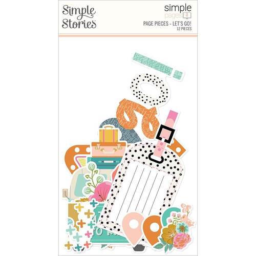 Simple Stories Simple Pages - Page Pieces - Let's Go!