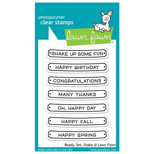 Lawn Fawn - Clear Stamps - Ready, Set, Shake LF1060