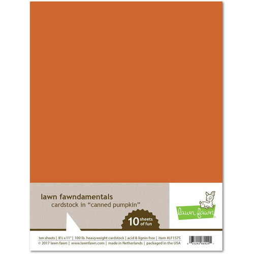 Lawn Fawn - Cardstock - Canned Pumpkin LF1575
