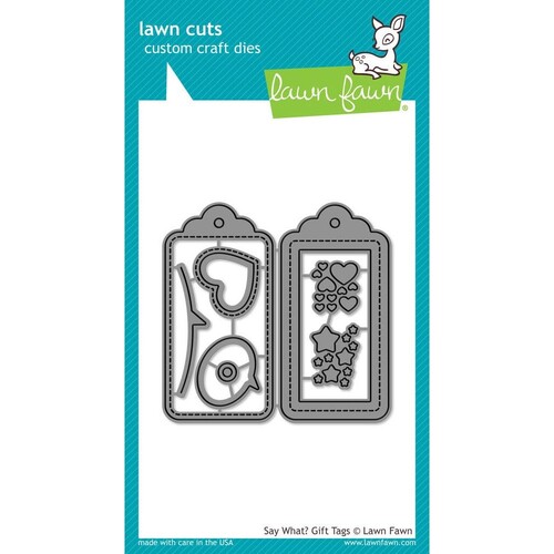 Lawn Fawn - Lawn Cuts Dies - Say What? Gift Tags LF1780