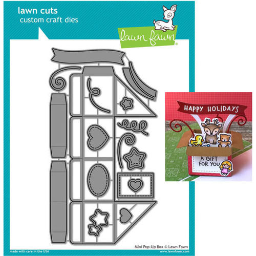 Lawn Fawn - Lawn Cuts Dies - Mini Pop-Up Box LF1782
