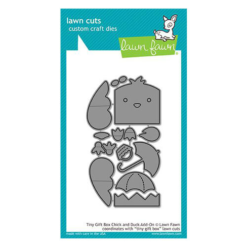 Lawn Fawn - Lawn Cuts Dies - Tiny Gift Box Chick And Duck Add-on LF1908