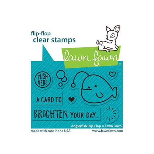 Lawn Fawn - Clear Stamps - Anglerfish Flip-Flop LF2010