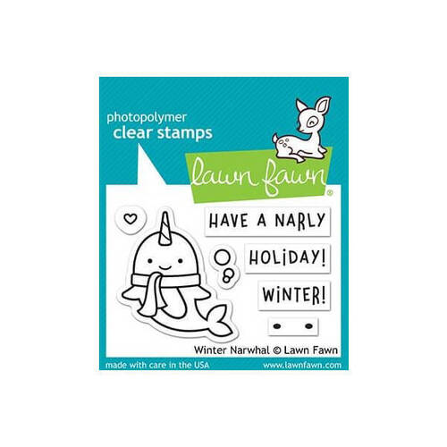 Lawn Fawn - Clear Stamps - Winter Narwhal LF2038