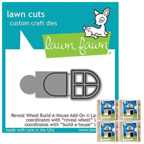 Lawn Fawn - Lawn Cuts Dies - Reveal Wheel Build-A-House Add-On LF2049