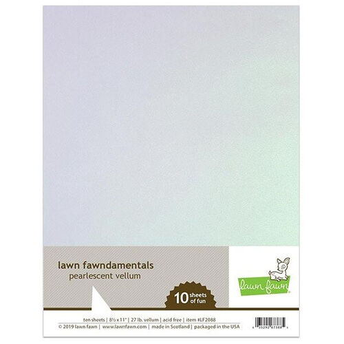 Lawn Fawn - Cardstock - Pearlescent Vellum LF2088