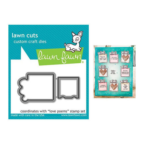 Lawn Fawn - Lawn Cuts Dies - Love Poems