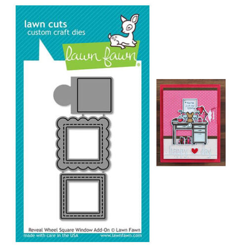 Lawn Fawn - Lawn Cuts Dies - Reveal Wheel Square Window Add-On