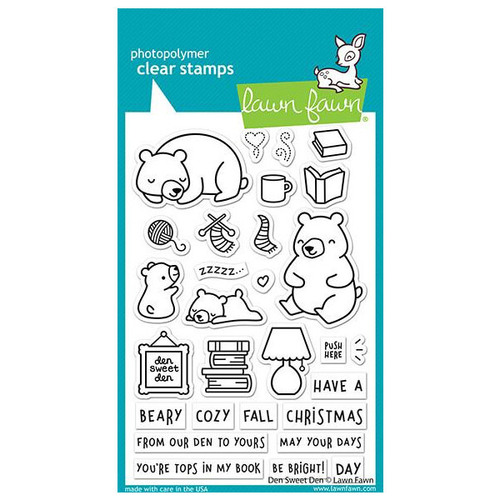 Lawn Fawn - Clear Stamps - Den Sweet Den LF2409