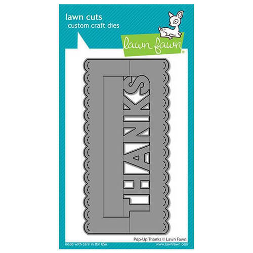 Lawn Fawn - Lawn Cuts Dies - Pop-Up Thanks LF2447