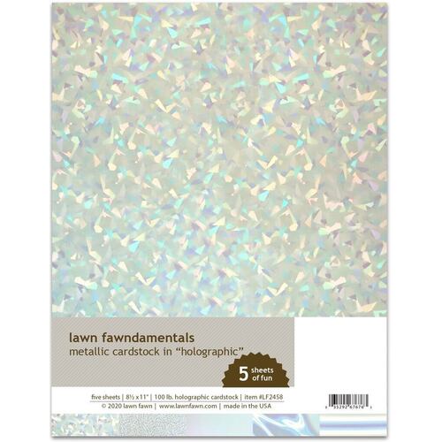 Lawn Fawn - Metallic Cardstock - Holographic LF2458