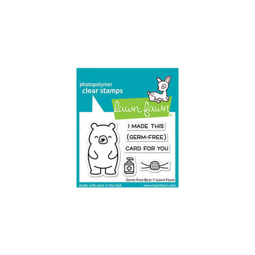 Lawn Fawn - Clear Stamps - Germ-Free Bear LF2462