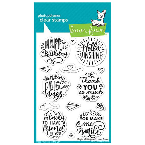 Lawn Fawn - Clear Stamps - Magic Messages LF2508