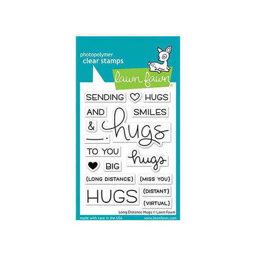 Lawn Fawn - Clear Stamps - Long Distance Hugs LF2510