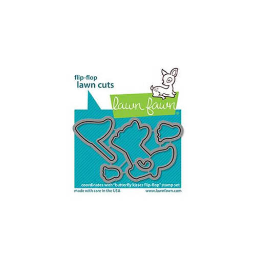 Lawn Fawn - Lawn Cuts Dies - Butterfly Kisses Flip-Flop LF2517