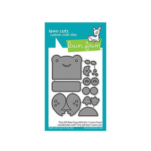 Lawn Fawn - Lawn Cuts Dies - Tiny Gift Box Frog Add-On LF2525
