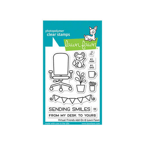Lawn Fawn - Clear Stamps - Virtual Friends Add-On LF2558