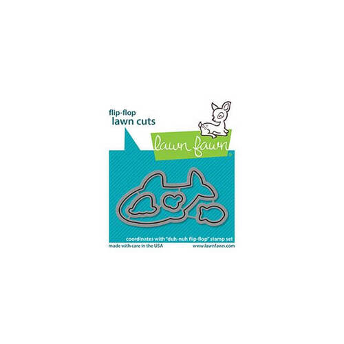 Lawn Fawn - Lawn Cuts Dies - Duh-Nuh Flip-Flop LF2598