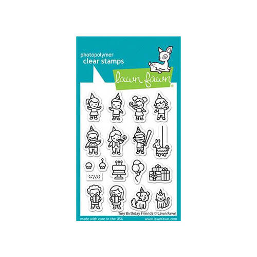 Lawn Fawn - Clear Stamps - Tiny Birthday Friends LF2601