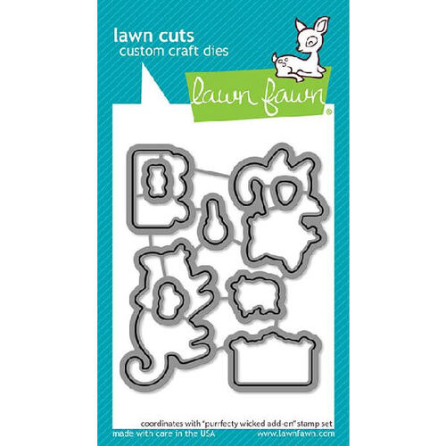 Lawn Fawn - Lawn Cuts Dies - Purrfectly Wicked Add-On LF2667